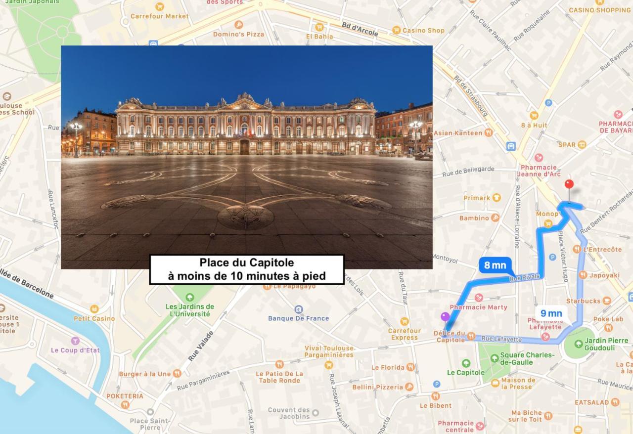 Le Victor Hugo - Studio Avec Parking # Hypercentre Toulouse Exterior photo