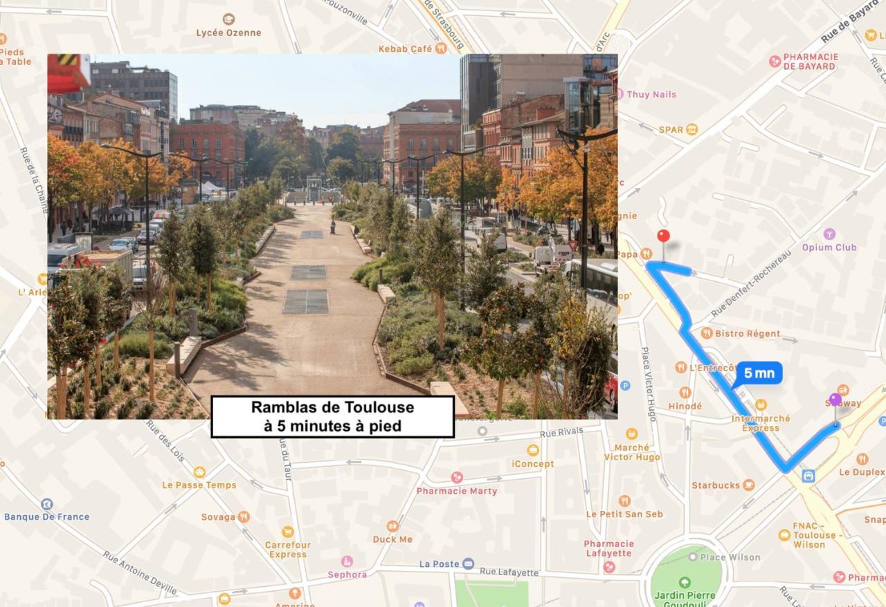 Le Victor Hugo - Studio Avec Parking # Hypercentre Toulouse Exterior photo